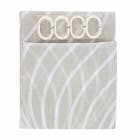 Cortina para Box 1,98x1,80cm Poliéster Ondas Cinza Komlog