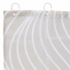 Cortina para Box 1,98x1,80cm Poliéster Ondas Cinza Komlog