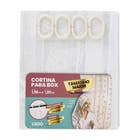 Cortina para Box  PVC Branca 1,98X1,8m Bella Casa