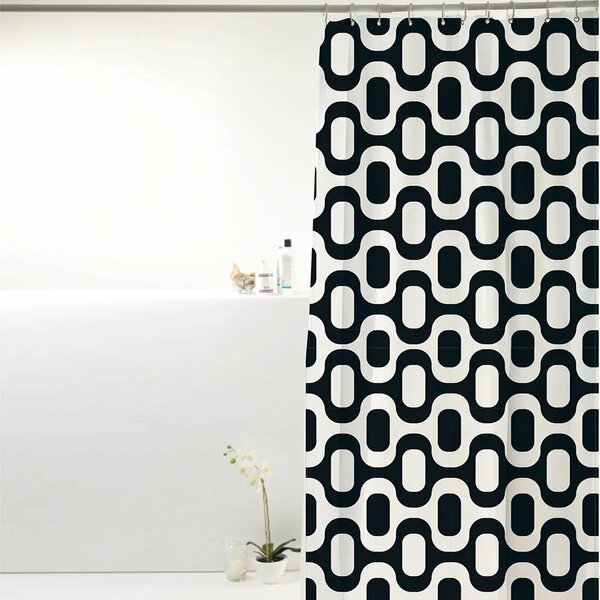 Cortina Para Box Banheiro Antimofo Poliéster 198x180cm Ipanema