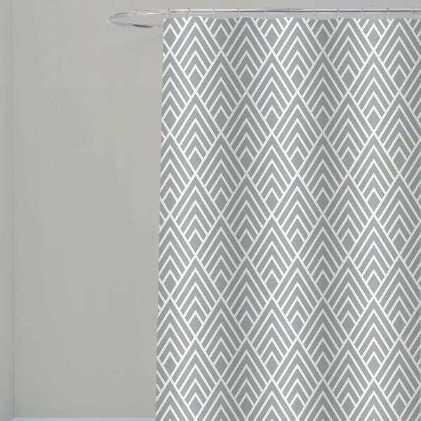 Cortina Para Box Banheiro Antimofo Poliéster 198x180cm Losang