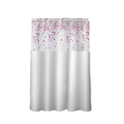 Cortina para Box com Ilhós 135x200m Visor Retangular Cerejeira Leo Plast