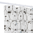 Cortina para Box PVC Divertida Dog Preto/Branco 1,98x1,80m Bella Casa