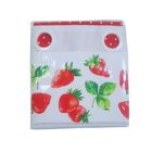 Cortina Para Cozinha 2,20m X 1,45m Ilhós Estampada Morango