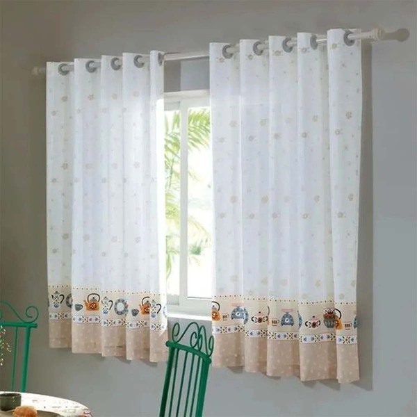 Cortina Para Cozinha Estampada Athenas Olga 200x150cm Döhler