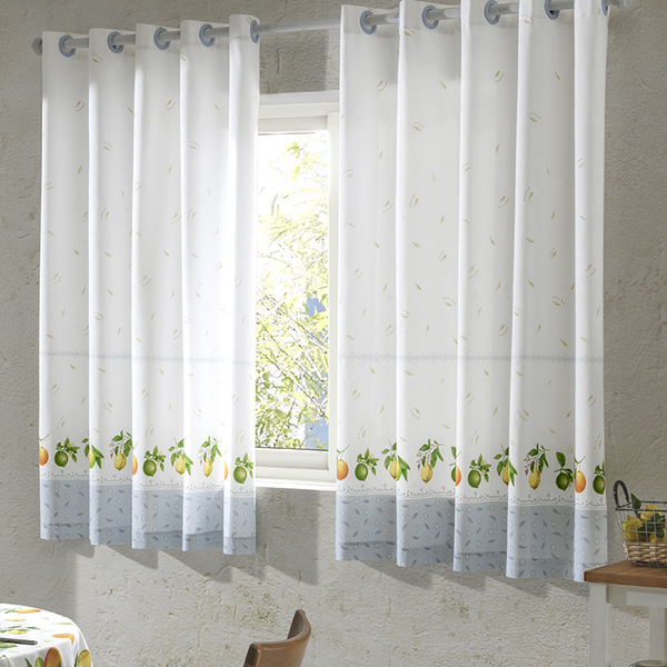 Cortina Para Cozinha Estampada Athenas Olga 200x150cm Döhler