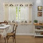 Cortina Para Cozinha Interlar 2,2x1,2m Estampa Coffee Cortina