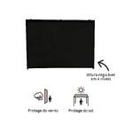 Cortina para Pergolado Bioclimtico em PVC 290x210cm Cinza Escuro Clima Naterial