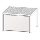 Cortina para Pergolado Tecido Bioclimático 2,10x3m Branco Naterial