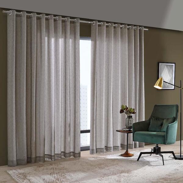 Cortina Para Quarto Bruxelas Duplex Bella Janela 5,40mx2,50m