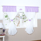 Cortina para Quarto de Bebê Menina Lilás com Bandô 2m x 1,24m