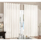 Cortina Para Quarto De Renda Palha 2m X 1,70m Para Varão Simp