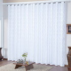 Cortina Para Quarto Jacquard Branca 4,00m X 2,70m - Ideal Par