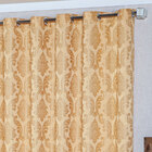 Cortina Para Quarto Jacquard Dourada 6,00m X 2,70m - Ideal Pa