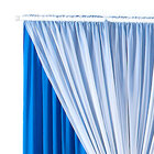 Cortina Para Quarto Lisa Azul 3m X 2,80m De Altura Ideal Para