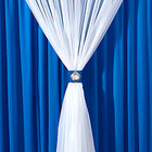 Cortina Para Quarto Lisa Azul 3m X 2,80m De Altura Ideal Para