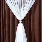 Cortina Para Quarto Tabaco Clássica Com Voal 2m X 1,70m De Al