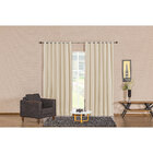 Cortina Para Sala Blackout 3m x 2,5m Varão Simples Marfim
