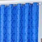 Cortina Para Sala Clássica Azul 2,70m X 1,80m - Ideal Para Va