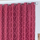 Cortina Para Sala Clássica Vinho 2,70m X 1,80m - Ideal Para V