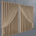 Cortina Para Sala E Quarto Blecaute Jade 2,80 X 1,40 Bege