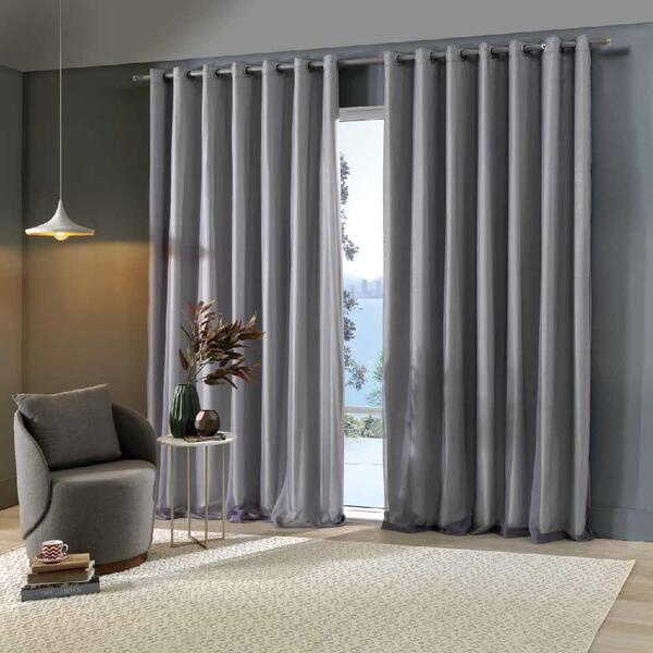 Cortina Para Sala E Quarto Pratika Bella Janela 4,20mx2,50m