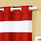 Cortina Para Sala e Quarto Vermelha 3m x 2,5m Varão Simples