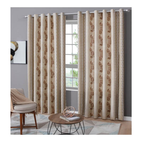 Cortina Para Sala Estampada Com Ilhos 4,00 X 2,50 M Curitiba