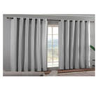 Cortina Para Sala Fio Tinto 3,00 X 2,50 M Com Ilhós Preto Sul