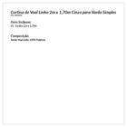 Cortina Para Sala Ou Quart Cinza De Voil Linho 2m X 1,70m Var