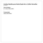 Cortina Para Sala Palha / Vermelha Varão Duplo 4 Metros X 2,8