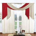 Cortina Para Sala Palha / Vermelha Varão Duplo 4 Metros X 2,8