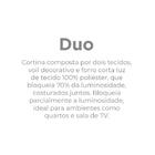 Cortina Para Sala Quarto Corta Luz Duo Glam 3,00m X 2,30m