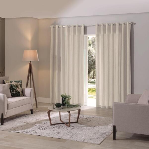 Cortina Para Sala Quarto Linho Corta Luz 3,00m X 1,70m