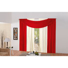 Cortina Para Sala Vermelha 3m x 2,6m Varão Simples Malha Gel