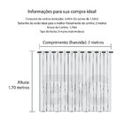 Cortina Para Sala Vermelha Argos Corta-luz 70% 3,00m X 1,70m