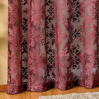 Cortina Para Sala Vinho Arabesco 4m X 2,80m Varão Simples