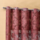 Cortina Para Sala Vinho Arabesco 4m X 2,80m Varão Simples
