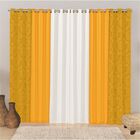 Cortina Para Trilho Comum Floratta Jacquard 3 00m X 2 60m Sal