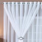 Cortina Para Varão Paula 3,00m X 2,80m Alt Tecido Voal - Bran