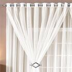 Cortina Para Varão Paula 4,00m X 2,80m Alt Tecido Voal - Palha