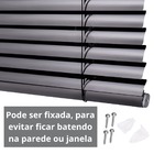 Cortina Persiana Horizontal Branco L=1,20m X A=1,30m Pvc + Br