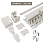 Cortina Persiana Horizontal Branco L=1,60m X A=1,30m Pvc + Br