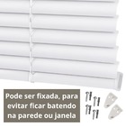 Cortina Persiana Horizontal Branco L=1,60m X A=1,30m Pvc + Br