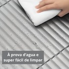 Cortina Persiana Horizontal Cinza L=1,20m X A=1,30m Pvc + Bro