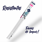 Cortina Persiana Horizontal Plástico Pvc 100x160cm Branca Atl