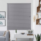 Cortina Persiana Horizontal Plástico Pvc 120x160cm Cinza Atlas