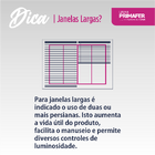 Cortina Persiana Horizontal Plástico Pvc 120x160cm Cinza Atlas