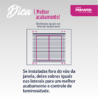 Cortina Persiana Horizontal Plástico Pvc 160x160cm Branca Atl