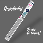 Cortina Persiana Horizontal Plástico Pvc 160x160cm Cinza Atlas